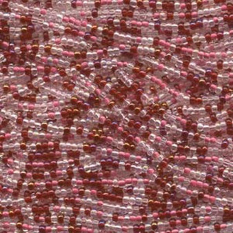 LAST STOCK: Seed bead, Preciosa Ornela, Czech glass, Strawberry Fields (Mix 05), #11 round. Sold per hank.