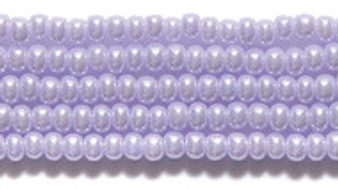 LAST STOCK: Seed bead, Preciosa Ornela, Czech glass, Soft Lavender (28420), #6 round. Sold per Half hank.