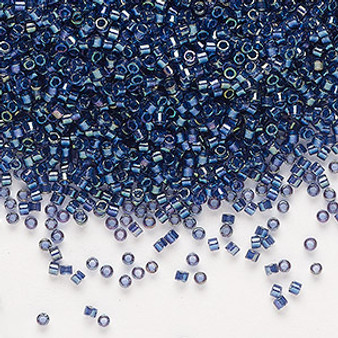 DB2386 - 11/0 - Miyuki Delica - Translucent Night Sky Lined Luster Clear - 7.5gms - Cylinder Seed Beads