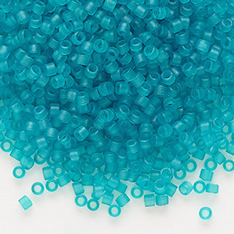 DB00786 - 11/0 - Miyuki Delica - Translucent Matt Dyed Teal - 50gms - Cylinder Seed Beads