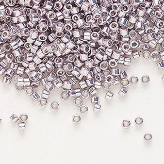 DB0429 - 11/0 - Miyuki Delica - Opaque Galvanized Light Smoky Amethyst - 7.5gms - Cylinder Seed Beads