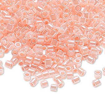 DBL-0244 - 8/0 - Miyuki - Opaque Colour Lined Luster Pink - 7.5gms (approx 220 Beads) - Glass Delica Beads - Cylinder
