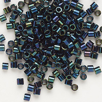 DBL-0002 - 8/0 - Miyuki - Op Metallic Iris Dark Blue - 7.5gms (approx 220 Beads) - Glass Delica Beads - Cylinder