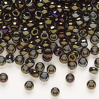 6-458 - 6/0 - Miyuki - Opaque Metallic Iris Brown - 25gms - Glass Round Seed Bead