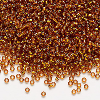 11-2422 - 11/0 - Miyuki - Transparent Silver Lined Marigold - 25gms - Glass Round Seed Bead