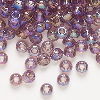 Seed bead, Preciosa Ornela, glass, translucent rainbow light amethyst, #2 rocaille. Sold per 50-gram pkg.