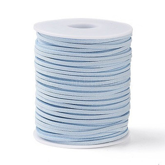 Faux Suede Cord, Light Blue, 2.5x2mm, about 50 Yards(45m)/Roll