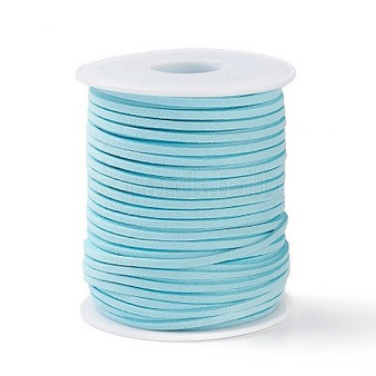 Faux Suede Cord, Sky Blue, 2.5x2mm, about 50 Yards(45m)/Roll
