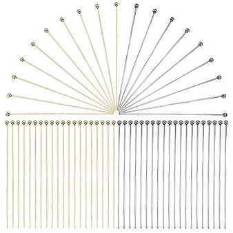 200pcs Head Pins, 50mm 304 Stainless Steel Ball