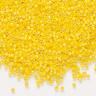 DB1572 - 11/0 - Miyuki Delica - opaque rainbow canary - 50gms - Cylinder Seed Beads
