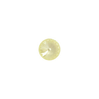 Chaton, Crystal Passions®, soft yellow ignite, 12mm rivoli (1122). Sold per pkg of 4.