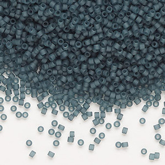 DB0387 - 11/0 - Miyuki Delica - Transparent Matte Aqua Glazed Luster Grey Blue - 50gms - Cylinder Seed Beads