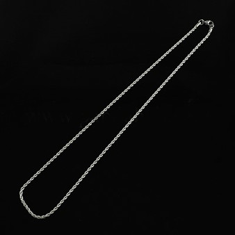 20pk - 304 Stainless Steel Rope Chain Necklaces, with Lobster Clasps, Stainless Steel Color, 19.9 inch(50.5cm