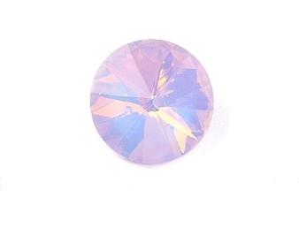 45pk - Pointed back Glass Cabochons, Faceted, Cone, Lilac, 10x5mm