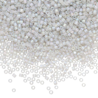 DB1286 - 11/0 - Miyuki Delica - Transparent Matte Rainbow Mist Grey - 7.5gms - Cylinder Seed Beads