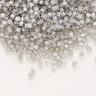 DB1455 - 11/0 - Miyuki Delica - Transparent Silver Lined Opal Glazed Periwinkle - 7.5gms - Cylinder Seed Beads