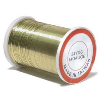 LAST STOCK: Bead Wire, 34 guage Gold (Stainless) 24yd Reel