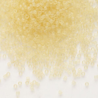 LAST STOCK: DB0382 - 11/0 - Miyuki Delica - Translucent Matte Glazed Luster Pale Topaz – 7.5gms - Cylinder Seed Beads