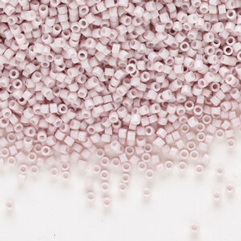 LAST STOCK: DB1494 - 11/0 - Miyuki Delica - Opaque Pale Rose - 7.5gms - Cylinder Seed Beads