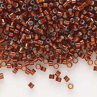 DB1683 - Miyuki Seed bead, Delica®, glass Size #11 Vial - 7.5gms  (DB1683) Tr Silver Lined Glazed Topaz