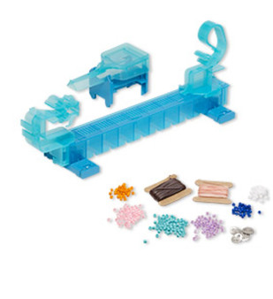 Tying station, Wrapit Loom™ Professional Series, plastic, multicolored, 12 x 5 x 3 inches. Sold per 11-piece set.