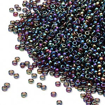 15-296 - 15/0 - Miyuki - Transparent Rainbow Brown - 8.2gms Vial Glass Round Seed Beads