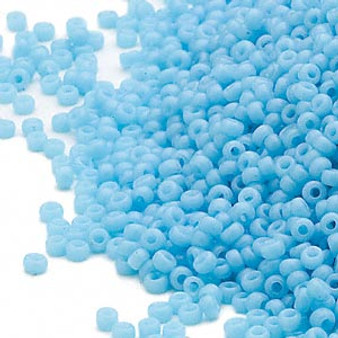 15-413 - 15/0 - Miyuki - Opaque Light Blue - 8.2gms Vial Glass Round Seed Beads