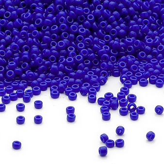 15-414 - 15/0 - Miyuki - Opaque Cobalt - 8.2gms Vial Glass Round Seed Beads