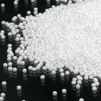 LAST STOCK: 15-420 - 15/0 - Miyuki - Opaque Luster Pearl - 8.2gms Vial Glass Round Seed Beads LAST STOCK: 15-420 - 15/0 - Miyuki - Opaque Luster Pearl - 8.2gms Vial Glass Round Seed Beads
