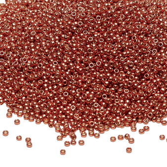 15-4207 - 15/0 - Miyuki - Duracoat® Opaque Galvanised Copper - 8.2gms Vial Glass Round Seed Beads