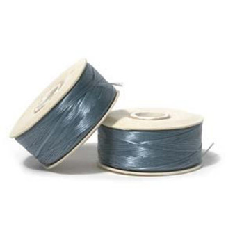 Thread, Nymo®, nylon. 1 x Bobbin Size B - 72yds Turquoise Blue