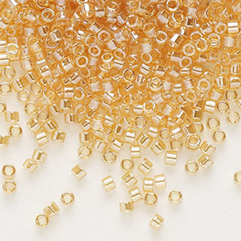 DB0099 - 11/0 - Miyuki Delica - Translucent Luster Light Topaz - 7.5gms - Cylinder Seed Beads