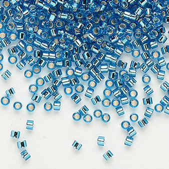 DB0149 - 11/0 - Miyuki Delica - Silver Lined Aquamarine - 7.5gms - Cylinder Seed Beads