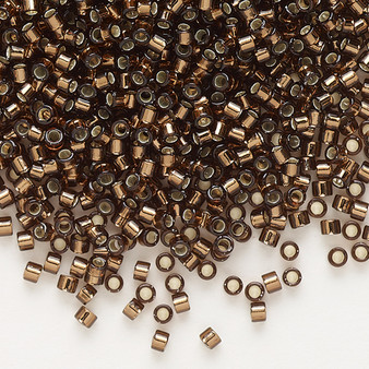 DB0150 - 11/0 - Miyuki Delica - Silver Lined Brown - 7.5gms - Cylinder Seed Beads