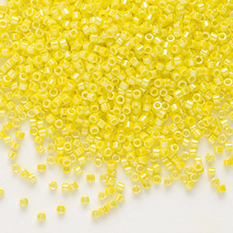 DB0160 - 11/0 - Miyuki Delica - Op Yellow AB - 7.5gms - Cylinder Seed Beads