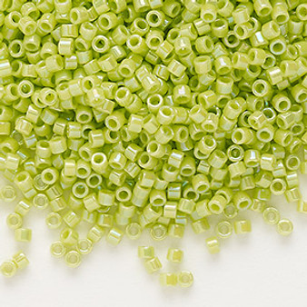 DB0169 - 11/0 - Miyuki Delica - Opaque Chartreuse AB - 7.5gms - Cylinder Seed Beads