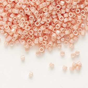 DB0207 - 11/0 - Miyuki Delica - Op Lst Peach - 7.5gms - Cylinder Seed Beads