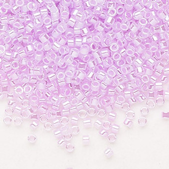 DB0248 - 11/0 - Miyuki Delica - Opaque Colour Lined Luster Light Orchid - 7.5gms - Cylinder Seed Beads