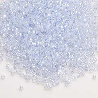 DB0257 - 11/0 - Miyuki Delica - Opaque Colour-Lined Luster Sky Blue – 7.5gms - Cylinder Seed Beads