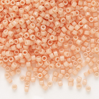 DB2111 - 11/0 - Miyuki Delica - Duracoat® opaque pale peach - 7.5gms - Cylinder Seed Beads