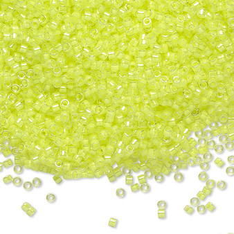 DB2031 - 11/0 - Miyuki Delica - Luminous Neon Yellow - 7.5gms - Cylinder Seed Beads