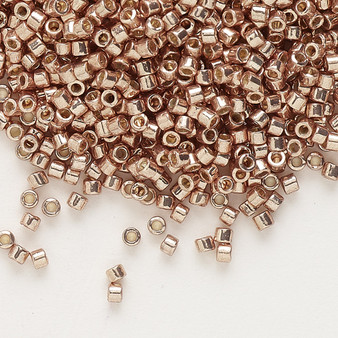 DB1834 - 11/0 - Miyuki Delica - Duracoat® Opaque Galvanized Champagne - 7.5gms - Cylinder Seed Beads