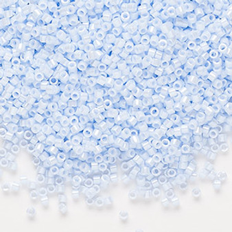 DB1537 - 11/0 - Miyuki Delica - Opaque Glazed Luster Light Sky Blue - 7.5gms - Cylinder Seed Beads