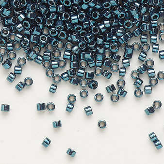 DB0451 - 11/0 - Miyuki Delica - Opaque Nickel-Finished Dark Teal - 7.5gms - Cylinder Seed Bead