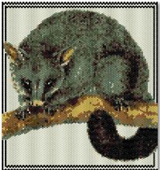 Peyote Stitch Possum Kit