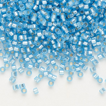 DB0692 - 11/0 - Miyuki Delica - Transparent Silver Lined Frosted Sky Blue - 7.5gms - Cylinder Seed Beads