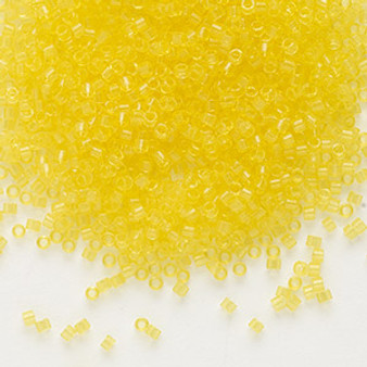 DB0710 - 11/0 - Miyuki Delica - Transparent Yellow - 7.5gms - Cylinder Seed Beads