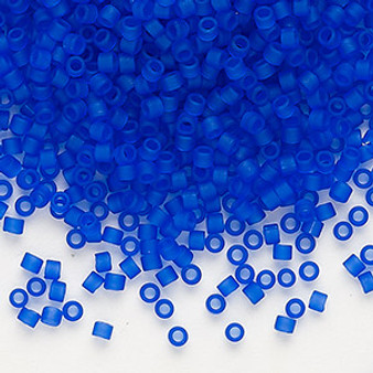 DB0748 - 11/0 - Miyuki Delica - Translucent Matt Cobalt - 7.5gms - Cylinder Seed Beads