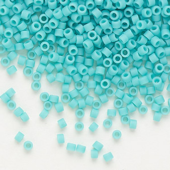 DB0759 - 11/0 - Miyuki Delica - Opaque Matt Turquoise Green - 7.5gms - Cylinder Seed Beads