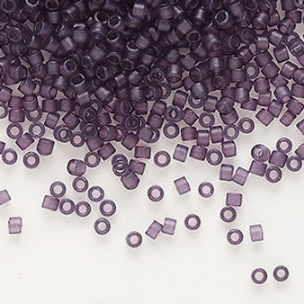 DB0782 - 11/0 - Miyuki Delica - Translucent Matt Dyed Plum - 7.5gms - Cylinder Seed Beads
